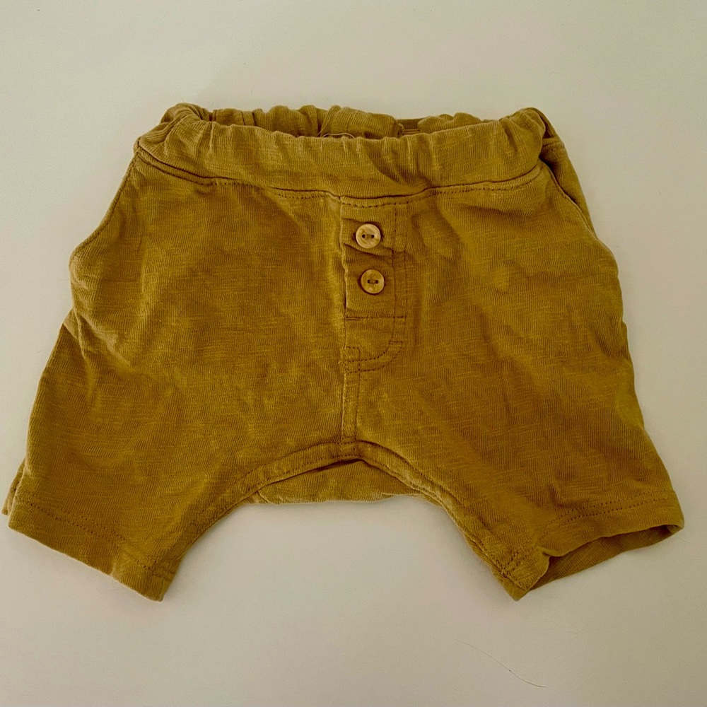 🌞H&M | Yellow-Beige Slub Jersey Shorts